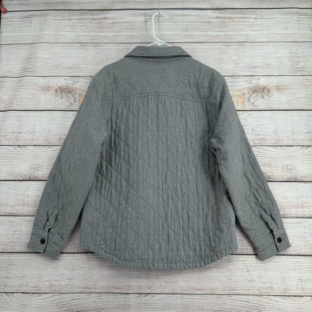 Lucky Brand Quilted Flannel Shacket Men's Size Large Gray - Picture 2 of 9